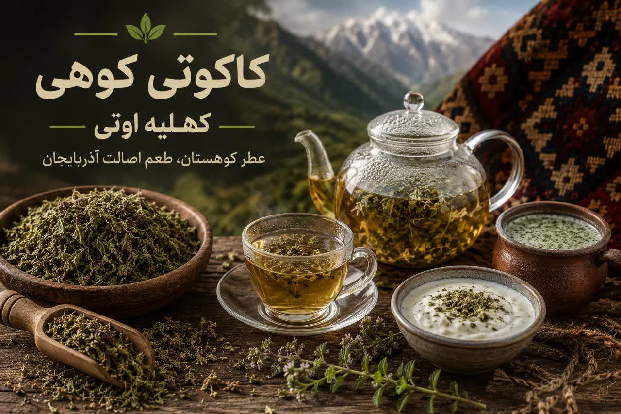 کاکوتی کوهی چیست؟ آشنایی با کهلیه اوتی، عطر کوهستان آذربایجان و روش‌های مصرف