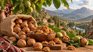 گردوی آذربایجان؛ محصولی از دل طبیعت و کوهستان، با طعم و ظاهر واقعی 🌿🌰